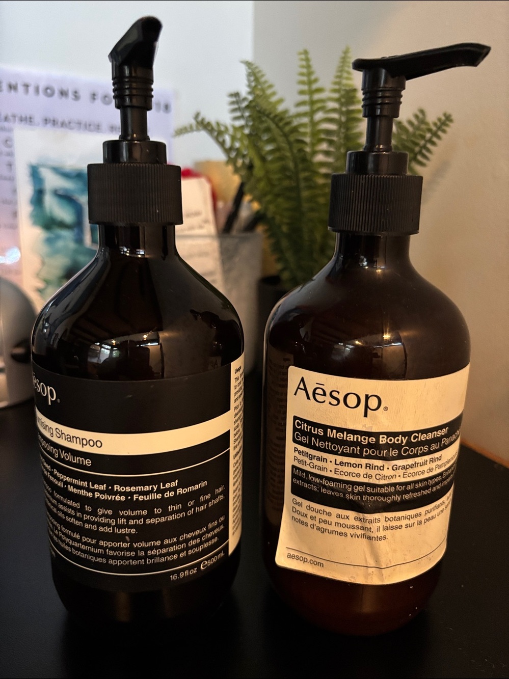 Empty Aesop plastic Brown Amber Pump Bottles - $10 each
